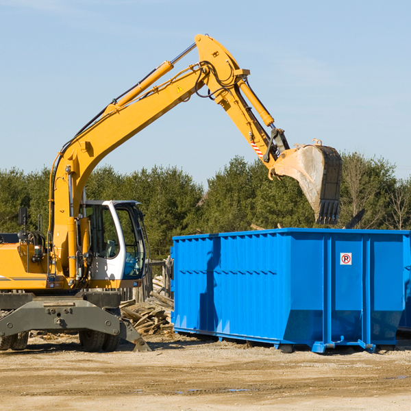 what happens if the residential dumpster is damaged or stolen during rental in Dellona